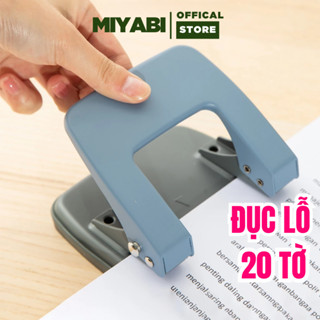 Máy đục lỗ tài liệu Deli 0102 bấm lỗ  làm sổ còng 20 tờ sổ Planner Bullet nhiều màu  tiện lợi cho học sinh văn phòng