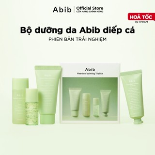 [QUÀ TẶNG KHÔNG BÁN] Bộ dưỡng da Abib diếp cá 4 món mini phiên bản trải nghiệm Heartleaf Calming Trial Kit
