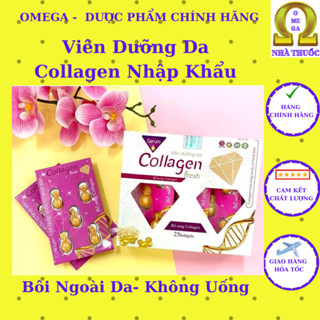 Viên Serum Dưỡng Da Collagen Fresh - collagen NK Hàn (25v, HD 2028) - Cấp Ẩm Làm Sáng Da, Giảm Nám Và Ngừa Lão Hóa Da