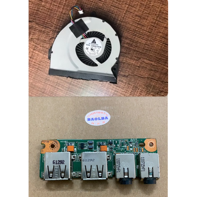 Linh kiện laptop K53 K53S K53SD - Quạt tản nhiệt - Board USB phone