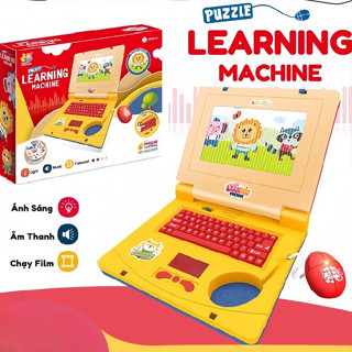 Đồ Chơi Máy Tính Laptop Cho Bé, Máy Tính Bảng Có Chuột Kèm Đèn Led Phát Nhạc Giúp Bé Tránh Xa Điện Thoại