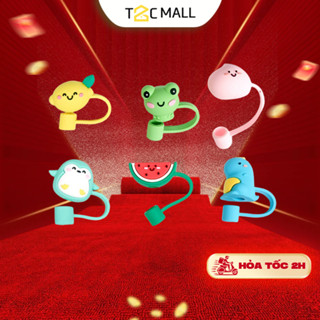 Nắp Đậy Ống Hút LocknLock Chống Bụi Silicon Dễ Thương có quay cố định, nút bịt ống hút - T2CMALL