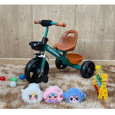 Xe đạp cho bé, Xe đạp chòi chân 3 bánh cao cấp dễ thương có giỏ đựng đồ tiện lợi