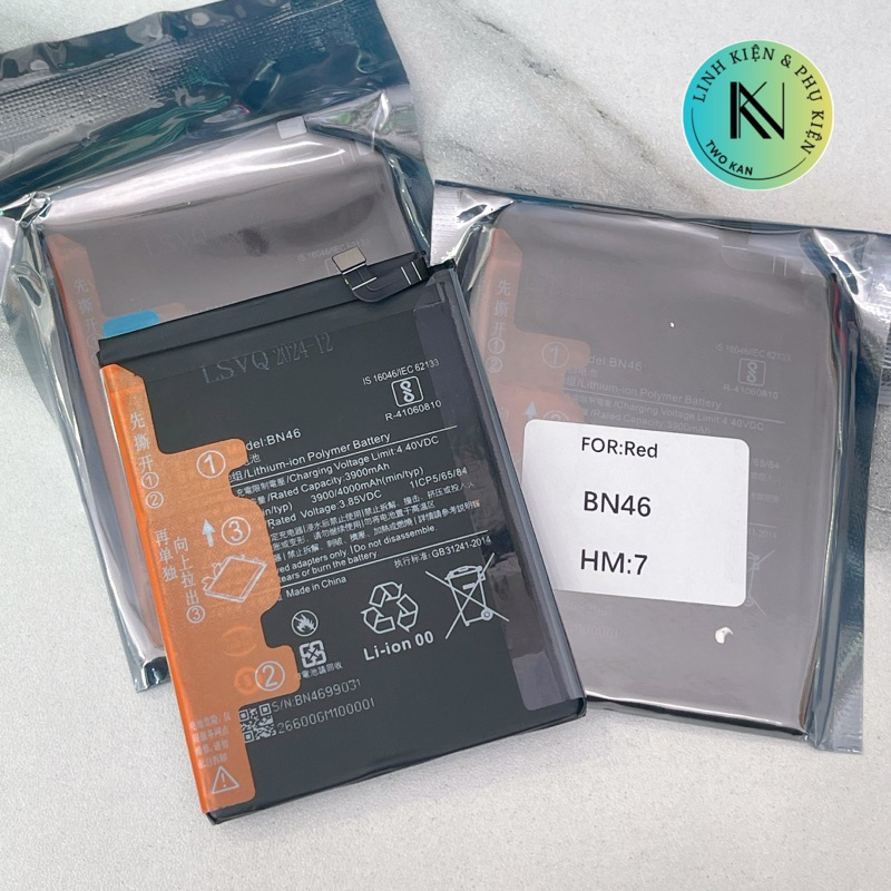 Pin Redmi note 7 8 bn4a bn46 zin cty