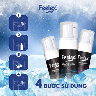  Combo 2 lọ Bọt vệ sinh nam giới Feelex Care Men dung dịch vệ sinh tạo bọt nhiều mùi hương 100ml 