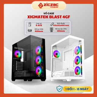 Vỏ case PC Xigmatek BLAST 4GF E-ATX | BLAST M | Pano M Nano 3GF kính cong M-ATX kèm fan led