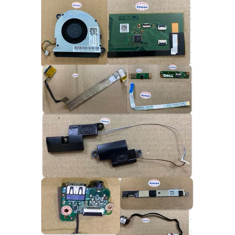 Linh kiện laptop_Lattitude E5520 - Quạt tản nhiệt - cáp màn hình - loa - touchpad - Webcam - Board USB - phone