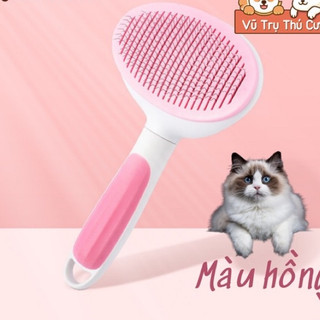 Lược chải lông chó mèo có nút bấm