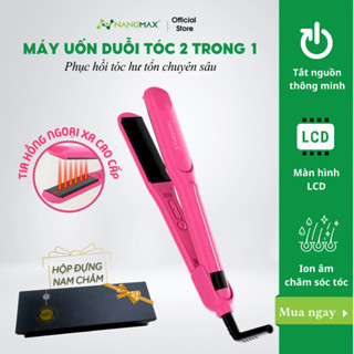 Máy Uốn Duỗi Tóc Nanomax MD-V020, Công Nghệ Hồng Ngoại, Bổ Sung Ion, Màn Hình Led Điều Chỉnh Nhiệt Độ, Tự Động Tắt