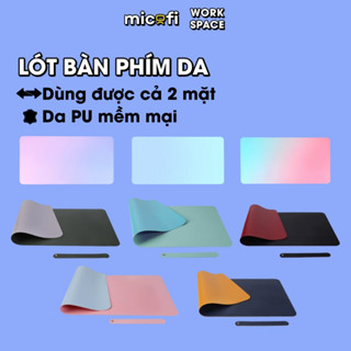 Lót Bàn Phím Da PU Micofi, Thảm Da Trải Bàn Làm Việc, Tấm Miếng Đệm Laptop Học Chuột Chống Thấm