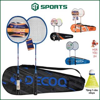  Bộ Vợt Cầu Lông Chính Hãng  2 Vợt  DECOO 05 Cặp Vợt Cầu Lông Tốt Nhẹ Dây Căng 