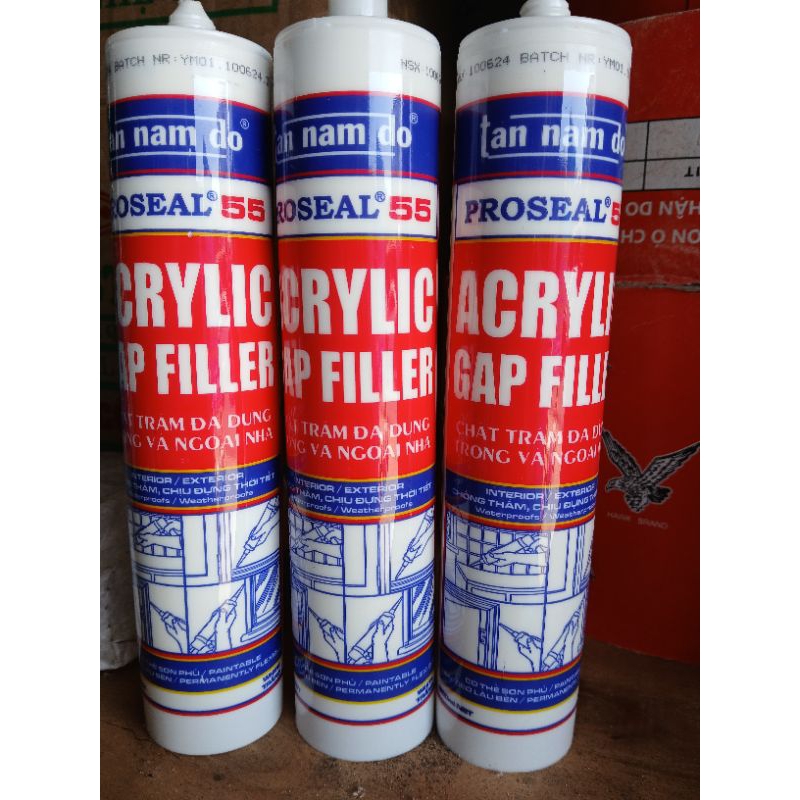 Keo silicon trám Proseal 55 Tân Nam Đô 300ml trắng sữa