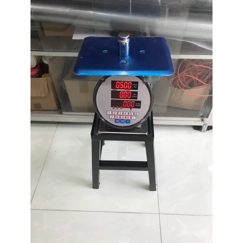 Cân điện tử dạng lò xo 60kg - Chân đế