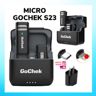 Micro Thu Âm Không Dây Gochek S23 Chính Hãng, Lọc Tạp Âm Giảm Ồn Cam Kết Bảo Hành 12 Tháng (METIC SHOP)