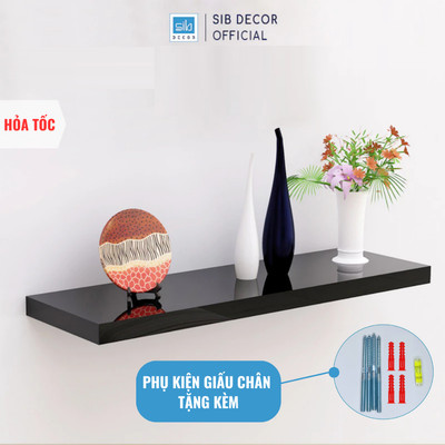 [Mua 2 giảm đến 50%] Kệ Thanh Ngang Gỗ Chống Ẩm, Sơn Phủ Bóng 2K Đẹp SIB Decor