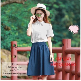 RN243_Rập giấy may chân váy xòe nữ