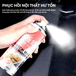 Chai xịt đánh bóng làm sạch nội thất xe ô tô, bình xịt làm bóng ghế sofa đa năng 500ml