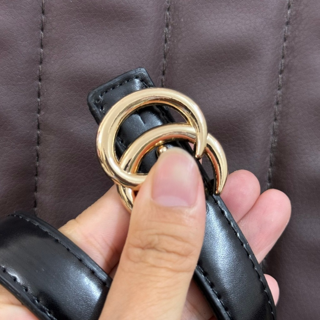 Thắt lưng nữ Nịt da nữ chữ G sáng A11 Bản 1.8cm