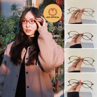 Kính mắt Ovista cao cấp dáng dẹt nhỏ mắt bé LEO OPTICAL W72376