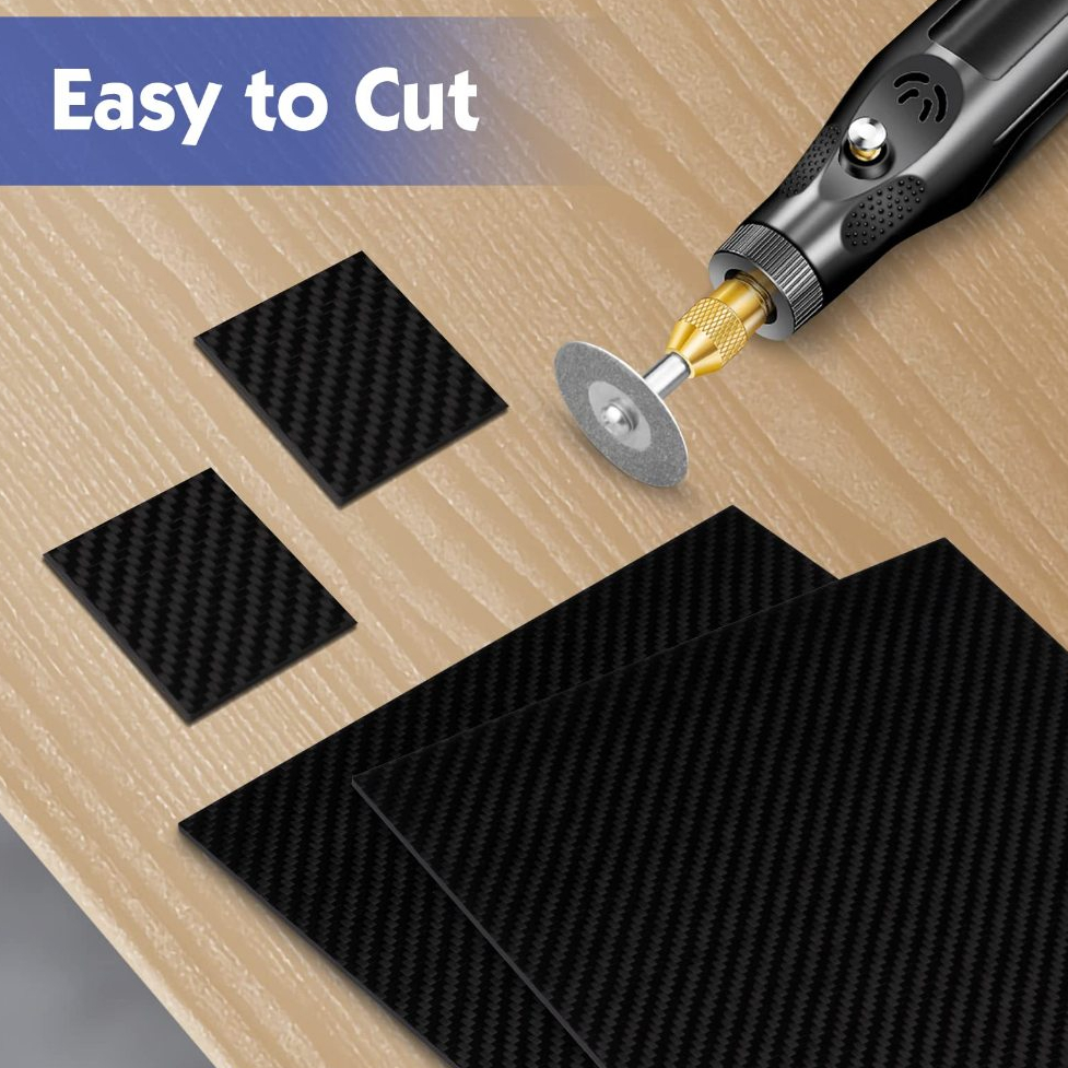 Carbon fiber 3K dạng tấm mõng dùng ốp điện thoại pô mô tô 20x50cm