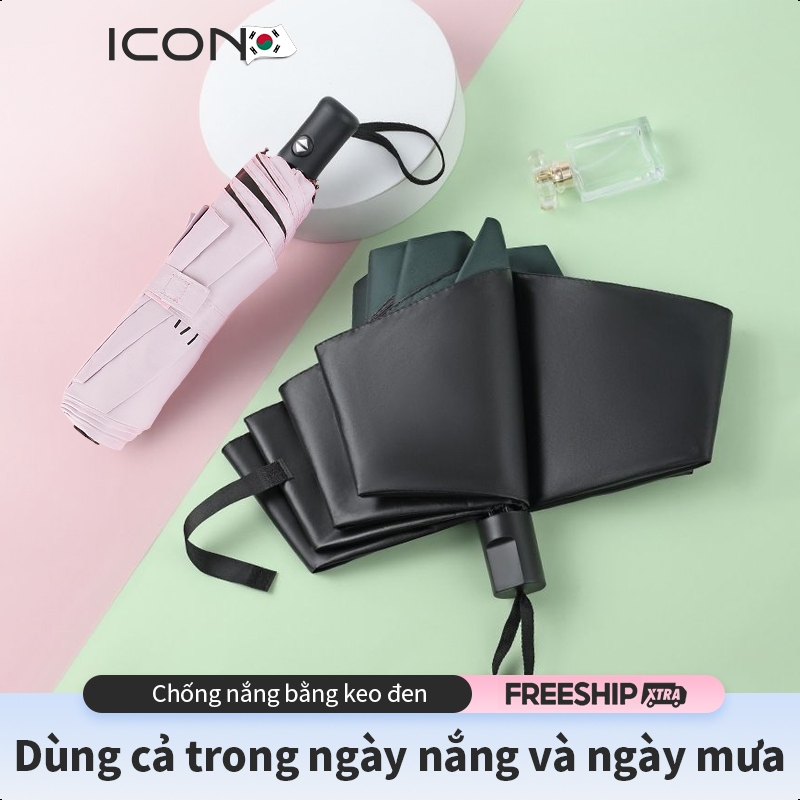ICON Dù Gấp Tự Động 2 Chiều8 12 24 Xương UV Ô dù chống mưa và che nắng