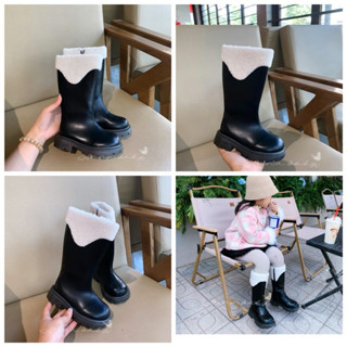 BOOT da mềm CỔ LÔNG  da mềm cho bé gái (mã 168-11)