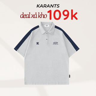 [Xả Kho]  Áo Polo Phối Cúc Bấm Karants Local Brand Streetwear Form Oversize - KR60