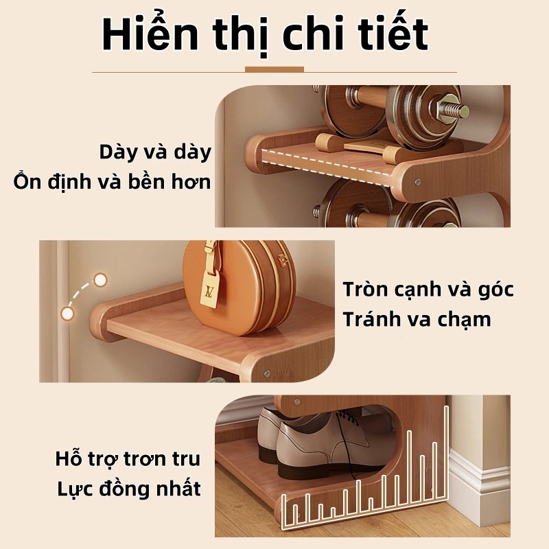 SUNNY BIERE Giá để giày bằng gỗ tủ giày chống bụi chất lượng cao hình thức đẹp giá để giày bền không | BigBuy360 - bigbuy360.vn