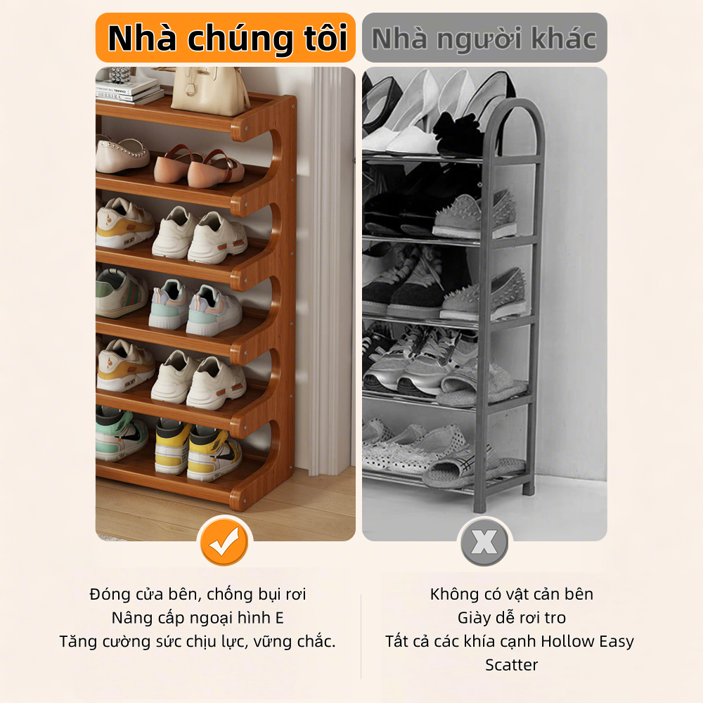 SUNNY BIERE Giá để giày bằng gỗ tủ giày chống bụi chất lượng cao hình thức đẹp giá để giày bền không | BigBuy360 - bigbuy360.vn
