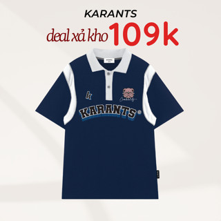 [Xả Kho] Áo Polo Phối Bóng Rổ Karants Local Brand Streetwear Form Oversize [BST Thể Thao] - KR56