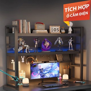 Kệ để bàn decor gaming TOPV kệ sách để bàn học bàn làm việc giá để đồ thông minh đựng đồ setup trang trí
