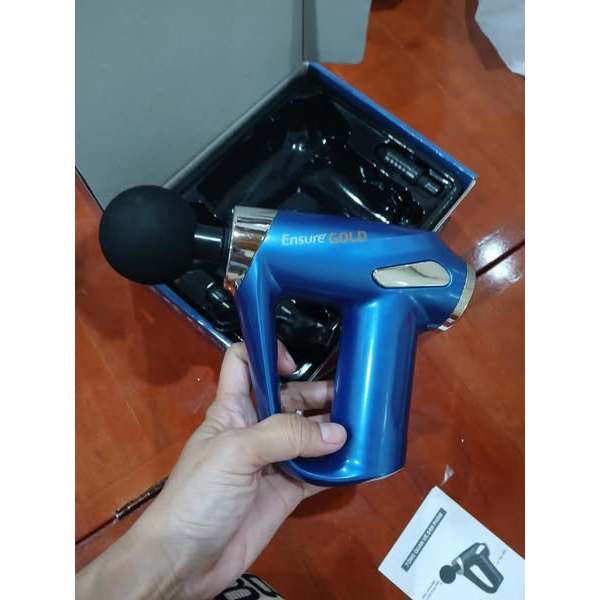 Súng Massage 4 Cấp Độ - Tặng Kèm 4 Đầu Massage & Máy Massage Cầm Tay Mini-Hàng Khuyến Mãi Giá Sốc