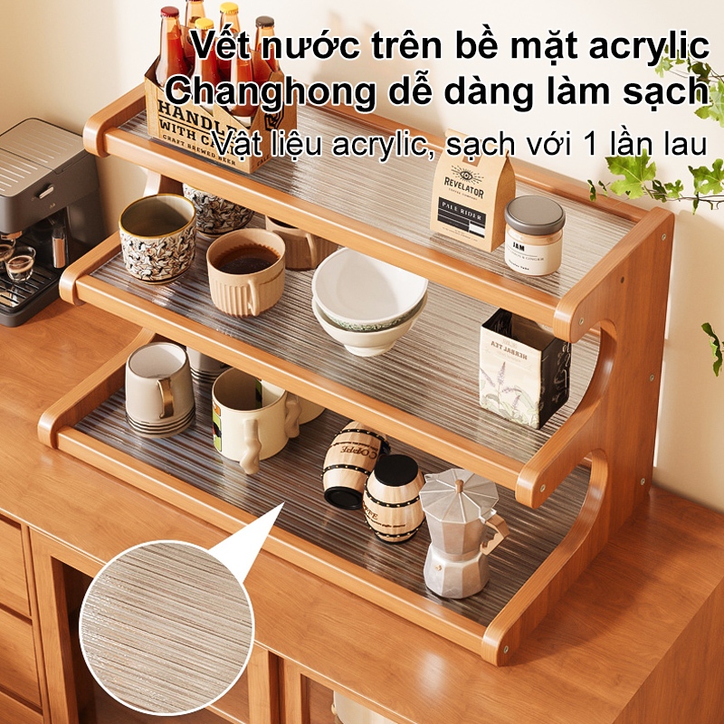 LACCOHUG Giá đựng cốc tre Kệ đựng cốc mây Tre Giá để cốc đa năng Giá đựng cốc tre nhiều tầng | BigBuy360 - bigbuy360.vn