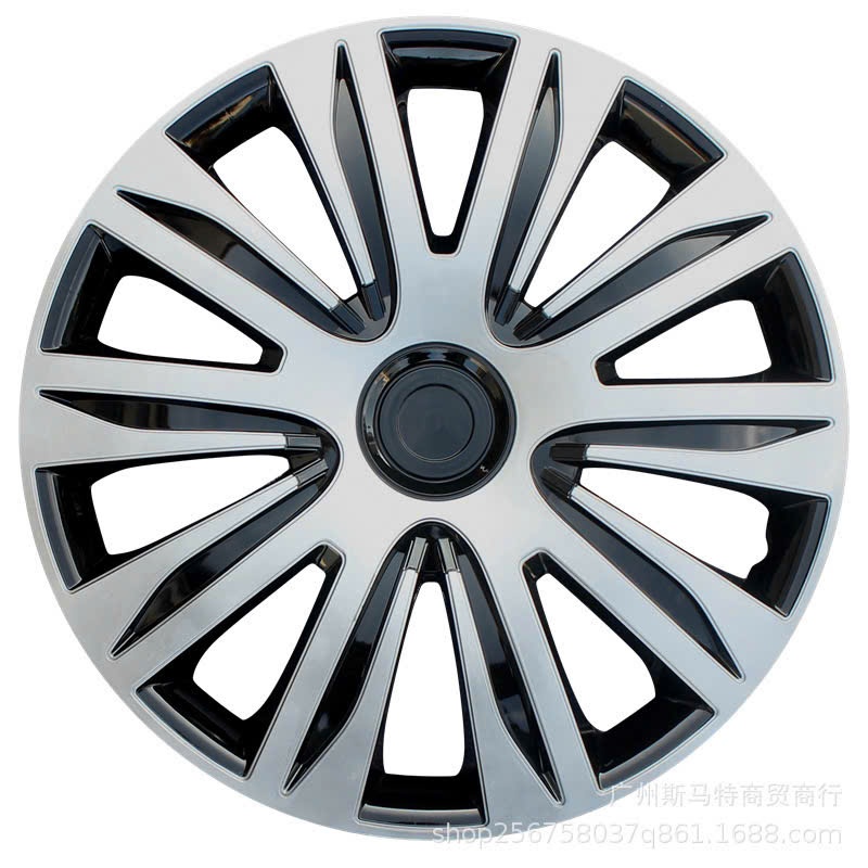 Ốp chụp mâm lazang ô tô R12, R13, R14, R15, R16 kèm logo hãng xe dành cho xe con xe tải vành sắt