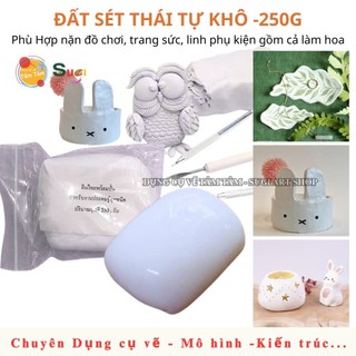 Đất Sét Thái Tự Khô 250g – Mềm Mịn, Dễ Tạo Hình Làm Mô Hình, Handmade, DIY