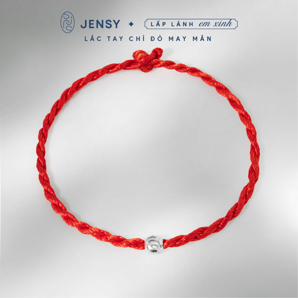  Lắc Tay Chỉ Đỏ Cao Cấp Jensy Mix Charm Bạc S925 LTCD1. Vòng Tay Chỉ Đỏ 