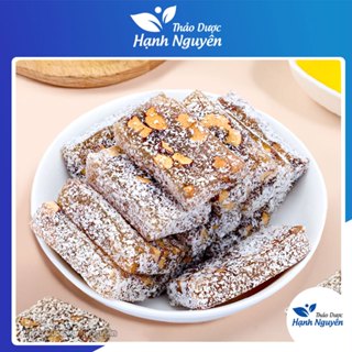 Kẹo gừng táo đỏ 1kg, bánh gừng táo đỏ đường nâu cay, thơm, dẻo, ít đường, phủ dừa non, ăn vặt