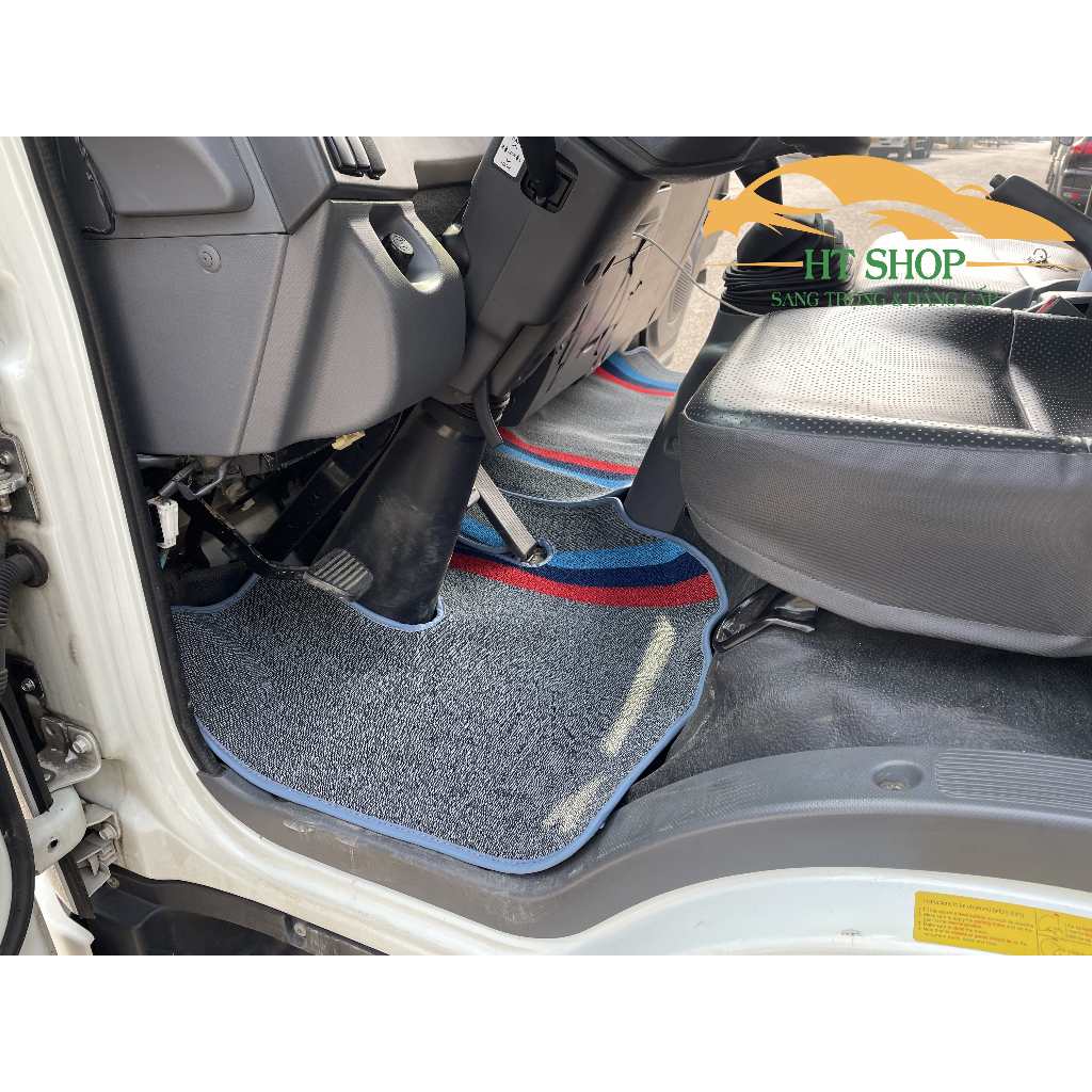 Thảm lót sàn cước xe tải Isuzu NPR 400, NQR 550, Máy 150PS 5 tấn, GIÁ XƯỞNG, Sạch-Bền-Đẹp