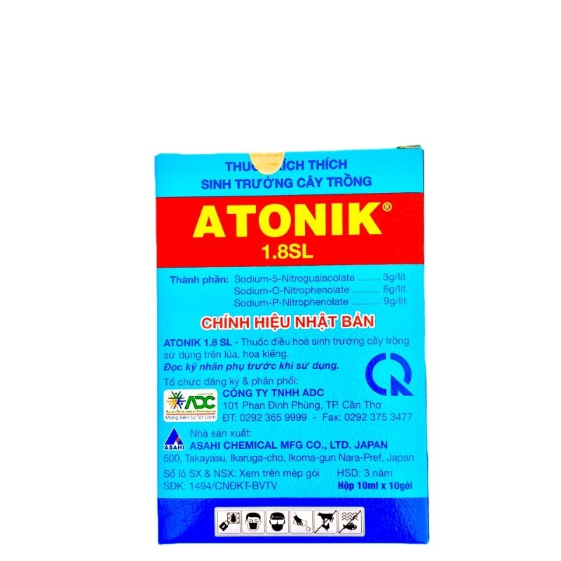 Atonik 1.8 SL chính hãng Công Ty ADC hộp 10 gói