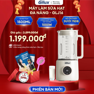  Máy làm sữa hạt đa năng Gilux + TẶNG Sách công thức - 8 chức năng nấu tự động - Bảo Hành 12 tháng 