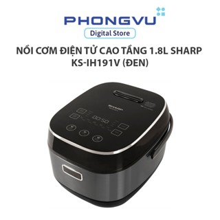 Nồi cơm cao tần SHARP 1.8L KS-IH191V (Đen) - Bảo hành 12 tháng