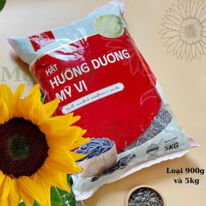 [Sỉ Loại 1] Hạt Hướng Dương Mĩ Vị (Loại Nguyên Vị Truyền Thống) gói 900g, hàng chuẩn loại 1, thơm, giòn, đượm, giá xưởng