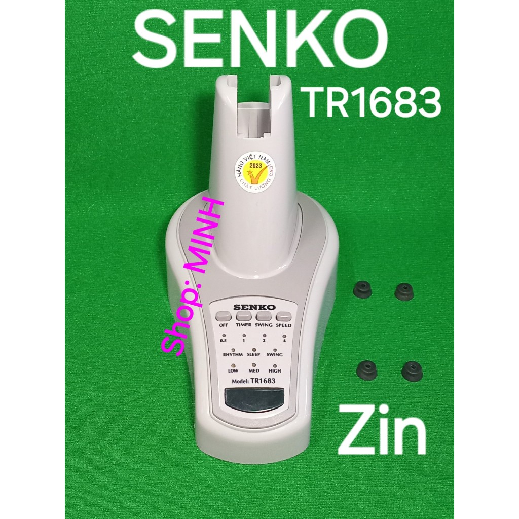 CHÂN ĐẾ quạt Senko TR1683 zin – vỏ thân chân đế kèm nút nhựa công tắc và cao su quạt treo B4 (F20)