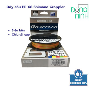 Dây câu PE X8 Grappler, dây câu cá, cước cần câu, dây cần lure