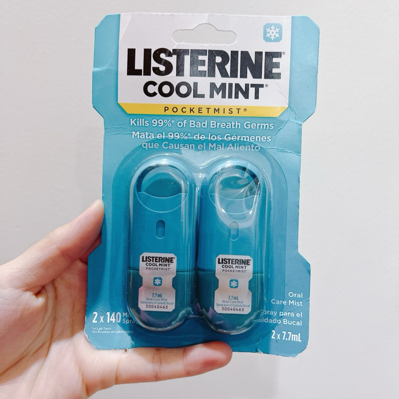 xịt thơm miệng listerine pocket mist (2x7.7ml)