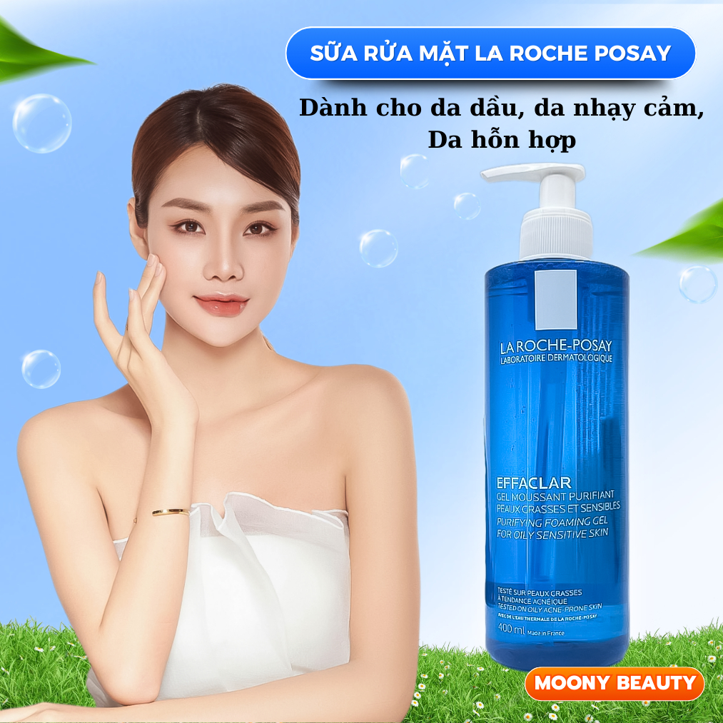 Gel Rửa Mặt Tạo Bọt La Roche Posay Effaclar Foarming Gel 400ml cho da dầu nhạy cảm