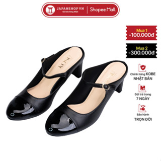 Giày Kosu mule Mary Jane 7cm Kosu K-24040, giày nữ nhẹ, êm chân, chống trơn trượt made in Japan
