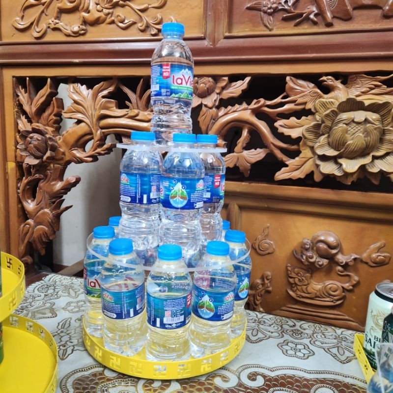 { RẺ NHẤT THỊ TRƯỜNG} Bộ khay bày tháp nước hình tháp tròn 3 tầng, và 5 tầng