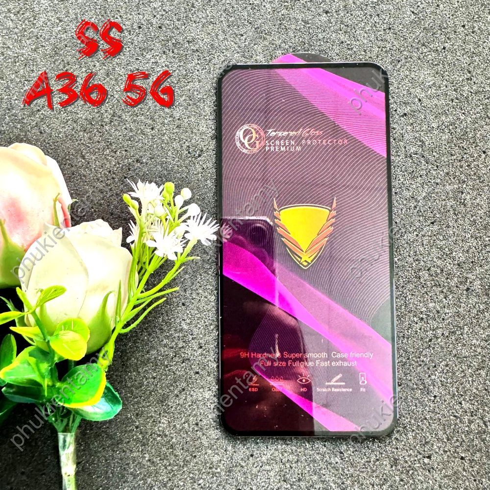 (F37) Miếng Dán Cường Lực Samsung A36 5G Full Màn Hình