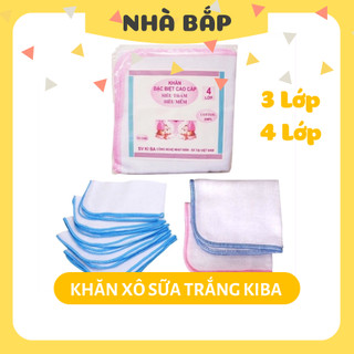  Set 10 Chiếc Khăn Xô Sữa Trắng 3-4 Lớp Siêu Thấm Siêu Mềm Hàng Xuất Nhật  1 gói  - Nhà Bắp Store 